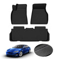 KUST Floor Mats for Tesla Model S Accessories 2012-2024 2025 (Not for Plaid/Long Range) Custom Fit Floor Liners A ll Weather Pro