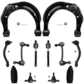 Detroit Axle - Front End 12pc Suspension Kit for Hyundai 2006-2010 Sonata, 2006-2011 Azera 2 Upper Control Arms 2 Lower Ball Joi
