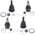 Detroit Axle - 2WD Front 4pc Ball Joints for Dodge Ram 1500 2500 3500, 4 Upper and Lower Ball Joints Replacement