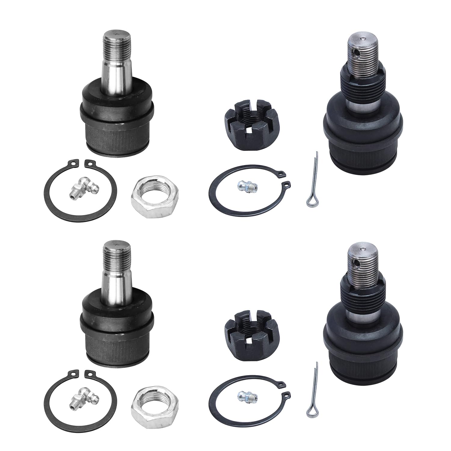 Detroit Axle - 4pc Front Ball Joints for Ford F-150 F-250 Chevrolet Blazer GMC Jimmy K10 K20 V20 K15 Suburban Dodge Ramcharger W