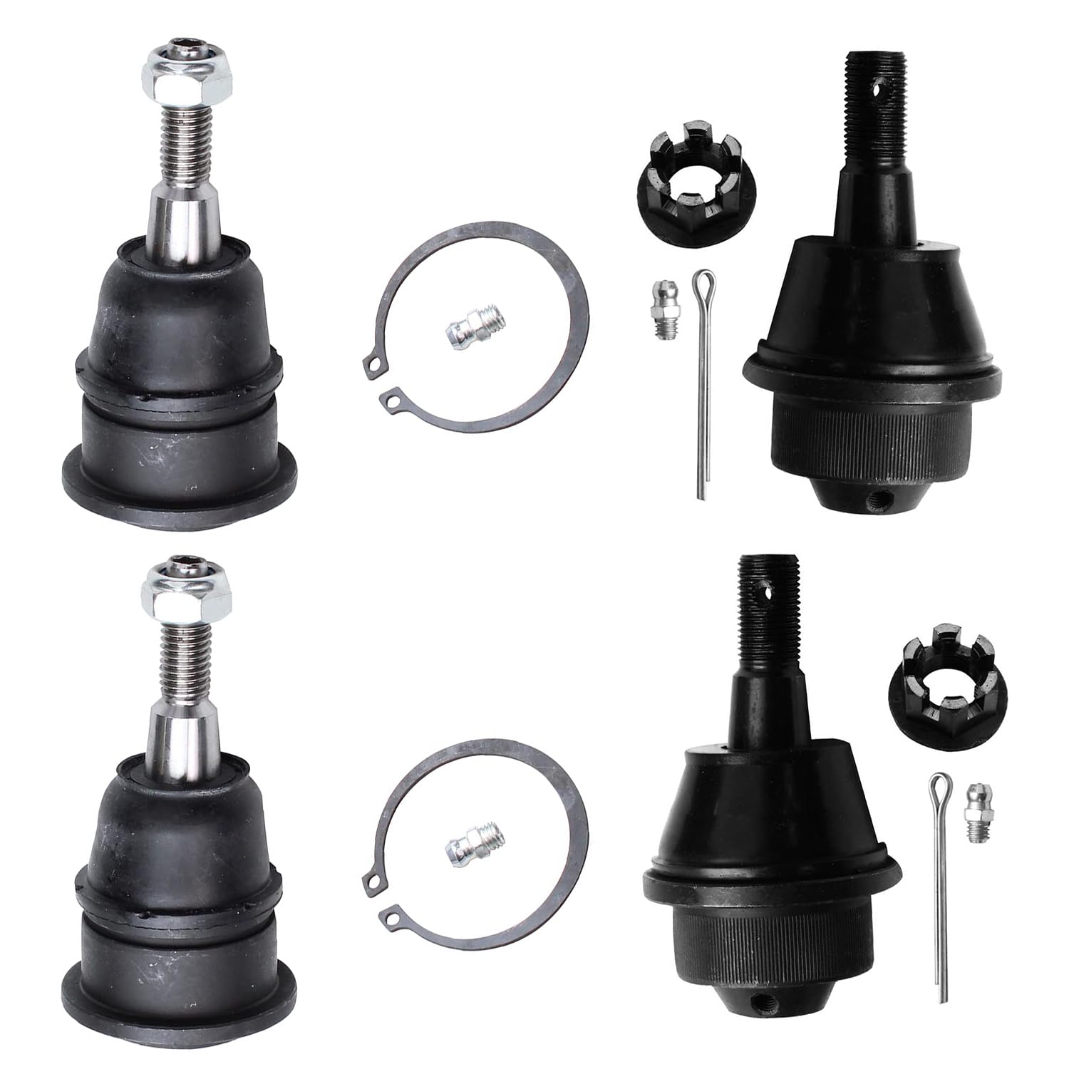 Detroit Axle - Front Ball Joints for Chevy GMC Silverado Sierra 2500 3500 HD Hummer H2, 2 Front Suspension Upper Ball Joints 2 S
