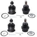 Detroit Axle - Front 4pc Ball Joints for Toyota 2003-2018 4Runner FJ Cruiser Lexus GX470, 4 Upper & Lower Ball Joints Replacemen