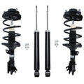 Detroit Axle - 3.5L Struts Shocks for Hyundai Santa Fe 2003-2006, 2 Front Ready Suspension Struts w/Coil Spring 2 Rear Shock Abs