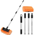ARTIPOLY 65 Five-Sided Car Wash Brush with Extension Pole, Car Wash 12 Dip Soft Five-Sided Brush, No Scratch Car Cleaning Brush