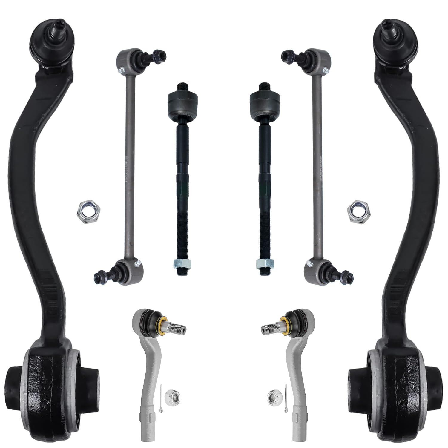 Detroit Axle - Front End Kit for Mercedes-Benz C230 C240 C280 C320 C350 CLK320 CLK350 CLK500 CLK550, 2 Lower Rearward Facing Con