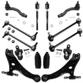 Detroit Axle - Front End 14pc Suspension Kit for 2002-2003 Toyota Camry Lexus ES300 2 Lower Control Arms 2 Ball Joints 4 Outer &