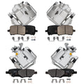 Detroit Axle - Front & Rear Brake Kit for 2004-2005 2009-2012 Chevy Malibu, 2006-2010 Pontiac G6, 2007-2009 Saturn Aura, Ceramic