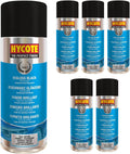 Hycote Black Spray Paint, Gloss Black 13.5 Oz (Pack of 6) - High Shine Acrylic Finish - Durable UV Resistant - For Metal, Plasti