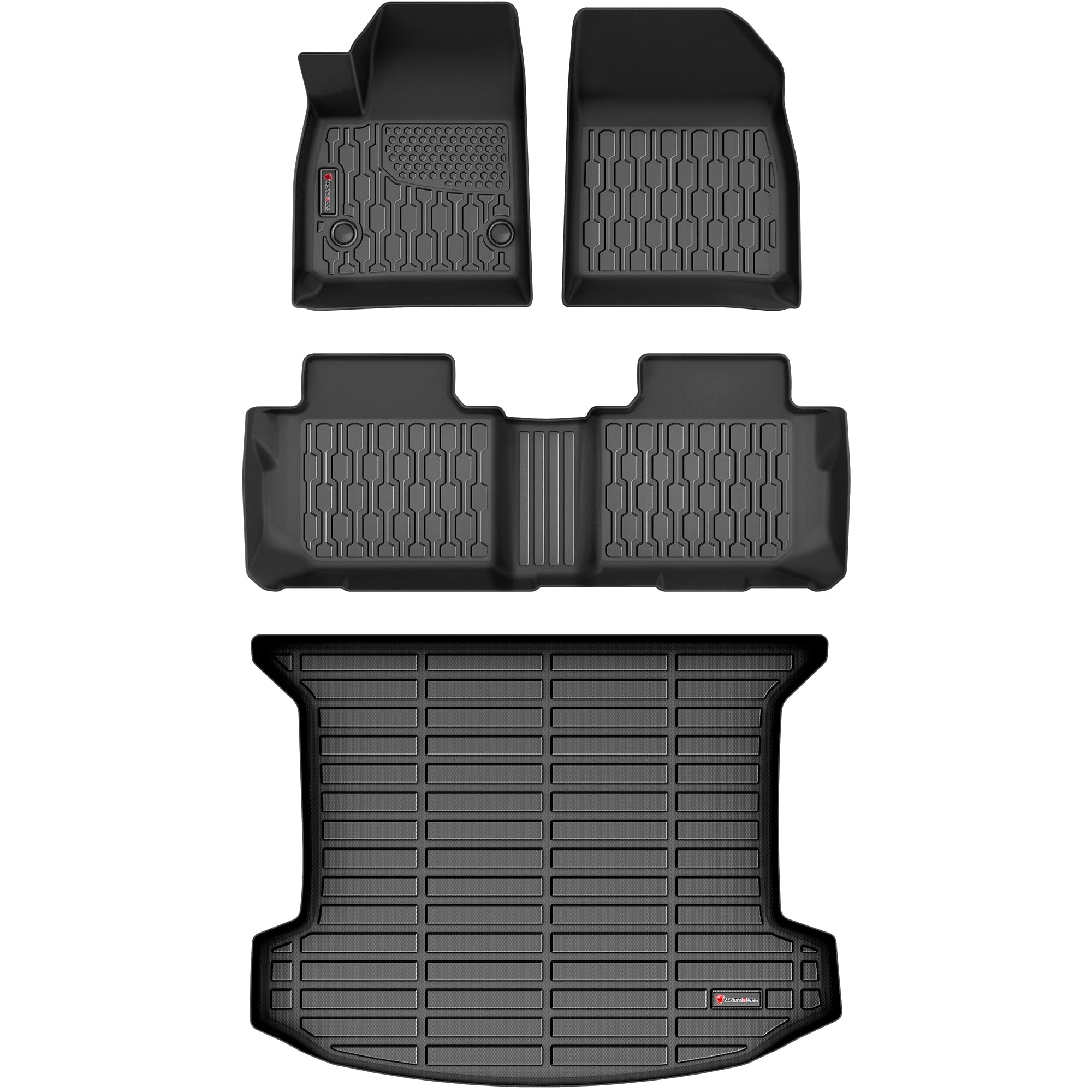 AUTOBULL Floor Mats & Cargo Liner for 2025 2026 Chevy Equinox (Fit Gas) & GMC Terrain, Car Mats Full Set 6-Piece,All-Weather TPE