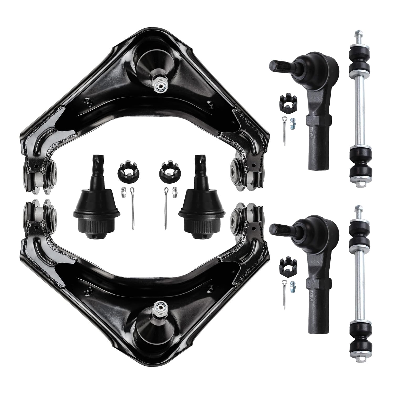 Detroit Axle - Front 8pc Suspension Kit for Chevy Silverado Avalanche Suburban GMC Sierra Yukon XL 2500 3500 HD Hummer H2, 2 Con