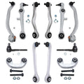 Detroit Axle - 12pc Front End Suspension Kit for Audi A4 A6 Quattro Volkswagen Passat, Upper & Lower Control Arms w/Ball Joint O