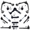 Detroit Axle - RWD Front End Kit for Ford Expedition F-150 F-250 Lincoln Navigator, Upper Control Arms Tie Rods Adjusting Sleeve