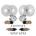 Detroit Axle - Brake Kit for Chevrolet Malibu Pontiac G6 Saturn Aura, Drilled & Slotted Brake Rotors Brakes Pads Rear Brake Cali