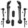 Detroit Axle - 8pc Front End Control Arms Kit for 07-12 Ford Fusion Lincoln MKZ, 07-09 Mercury Milan, 2 Lower Forward Control Ar