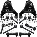 Detroit Axle - 4WD Front End 12pc Suspension Kit for Chevy Blazer S10 GMC Jimmy Sonoma, 2 Upper Control Arms 2 Lower Ball Joints