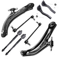 Detroit Axle - Front End 8pc Suspension Kit for Nissan 07-12 Sentra 2007 2008 2009 2010 2011 2012, 2 Lower Control Arms w/Ball J