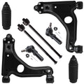 Detroit Axle - 8pc Front End Suspension Kit for Saturn L200 L100 L300 LS LS1 LS2 LW1 LW2 LW200 LW300, 2 Lower Control Arms w/Bal