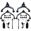 Detroit Axle - 2.4L & 3.7L Front End 14pc Suspension Kit for 02-04 Jeep Liberty 2002 2003 2004, Upper Lower Control Arms Ball Jo