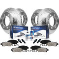 Detroit Axle - Brake Kit for Chevy Express 2500 3500 Drilled & Slotted Brake Rotors and Ceramic Brakes Pads Replacement: 12.80 i