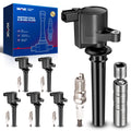 KAX Set of 6 Ignition Coil Pack & Iridium Spark Plugs w/Tool for Ford Escape 2001-2008,Mercury Mariner 2005-2008,Mazda 6 2003-20