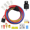 FASTSTORM Electric Fan Relay Kit 60 AMP Waterproof Relay Kit with Temperature Sensor Switch 200 On 185 Off