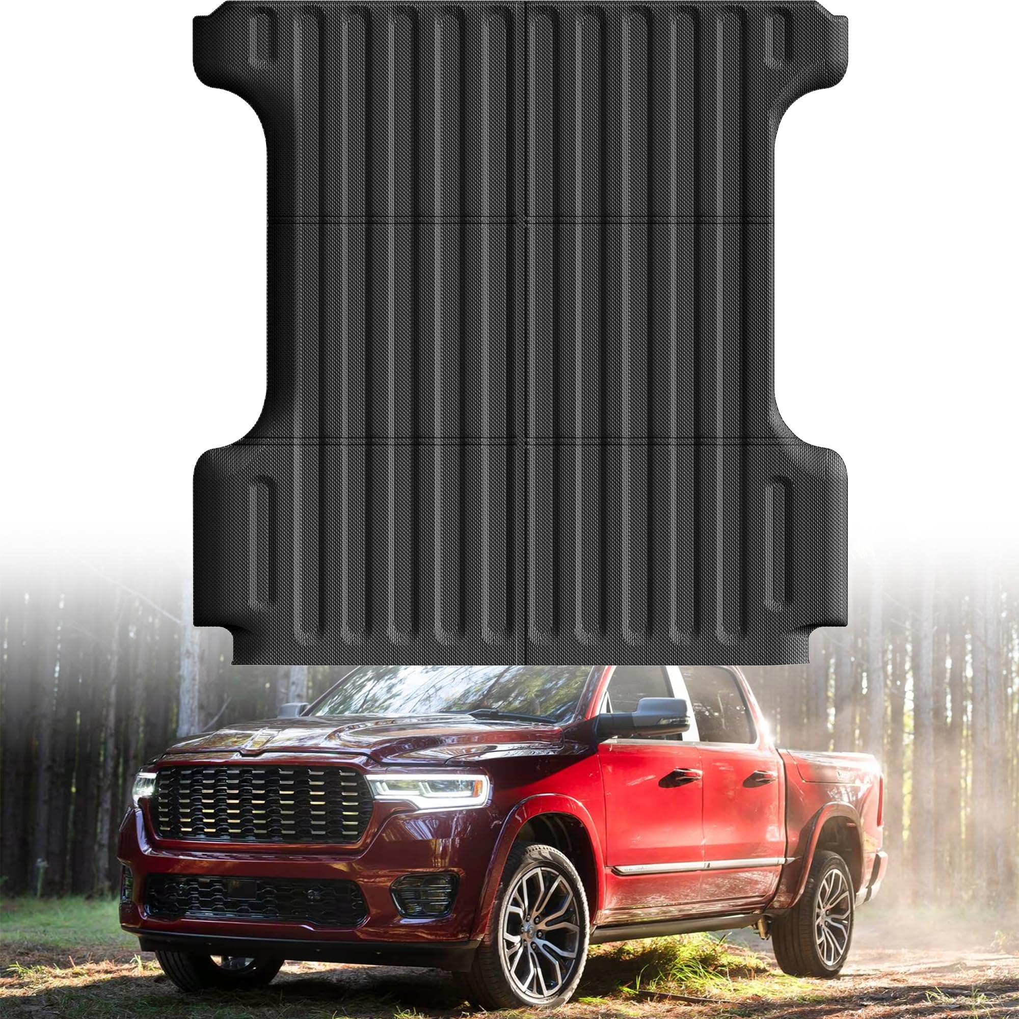 AUTOBULL Truck Bed Mat Bed Liner Fit for Ram 1500/1500 RHO 2019-2026 & RAM 1500 Classic 2019-2024 Short Bed (5.7 FT / 67.4inches